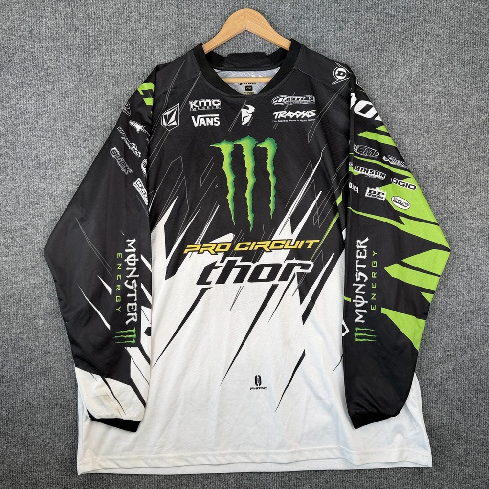 Thor Monster Energy Motocross Jersey Mens 3XL Pro Circuit Racing Long Sleeve